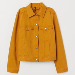 H&M mustard yellow denim jacket